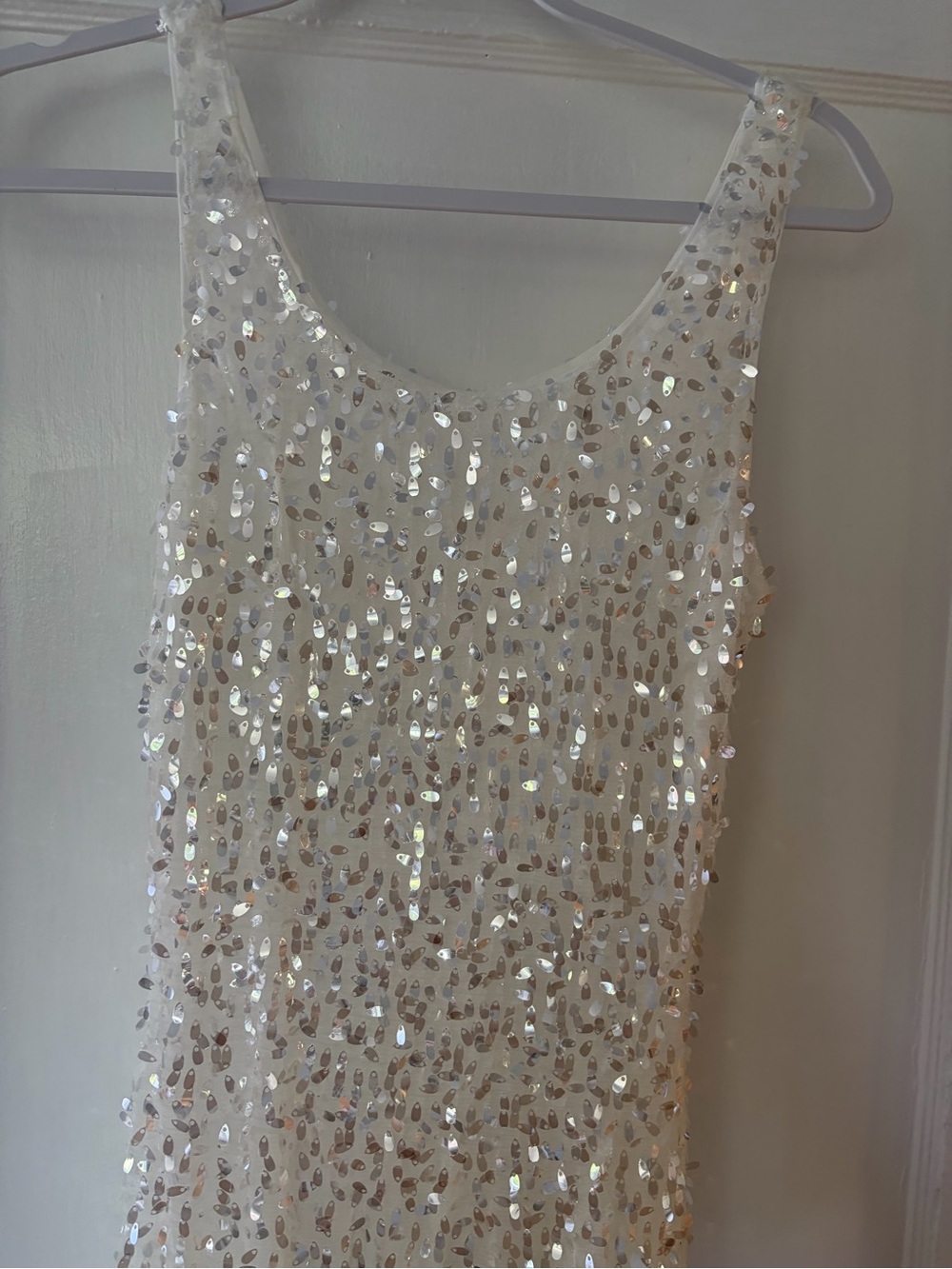 White Sequin Dress - Picture 6 of 8